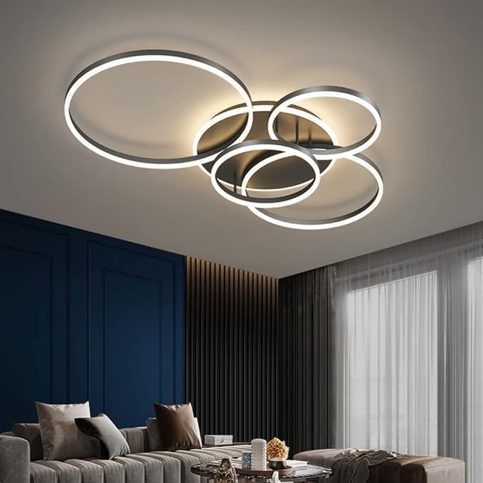 LumosRing | Elegant Modern Flush Mount Ceiling Light with Adjustable Brightness 2