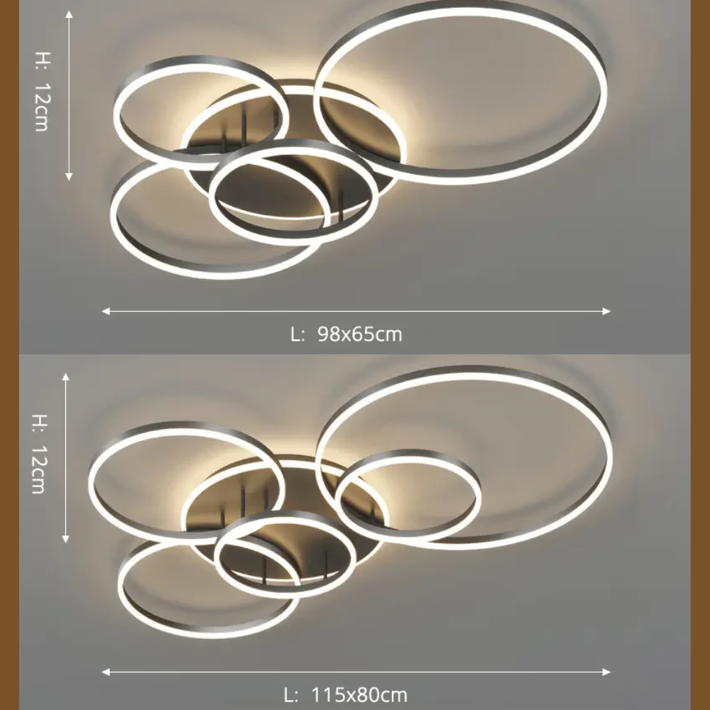 LumosRing | Elegant Modern Flush Mount Ceiling Light with Adjustable Brightness 4