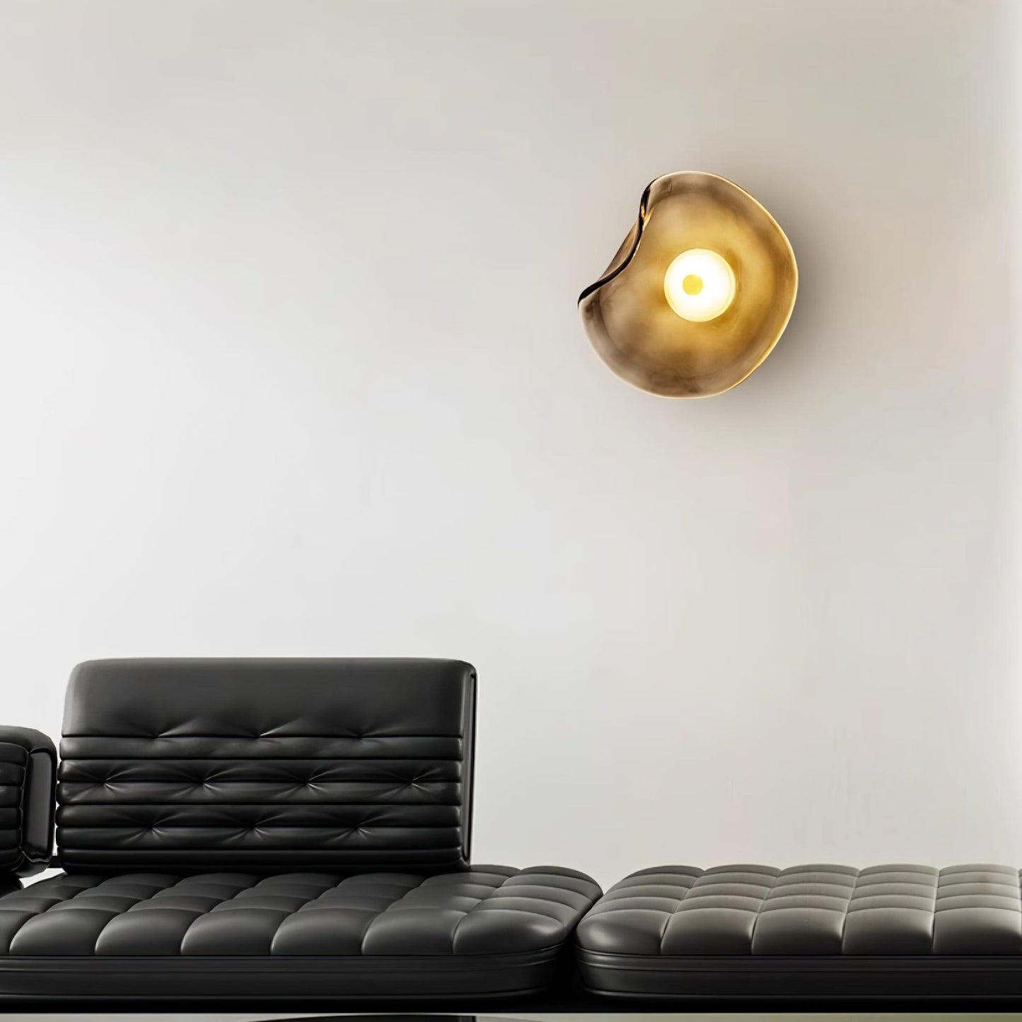 Lunara | Amber Glass Wall Light with Integrated LED & Warm Glow | Damp Rated for Indoor and Outdoor Use 7