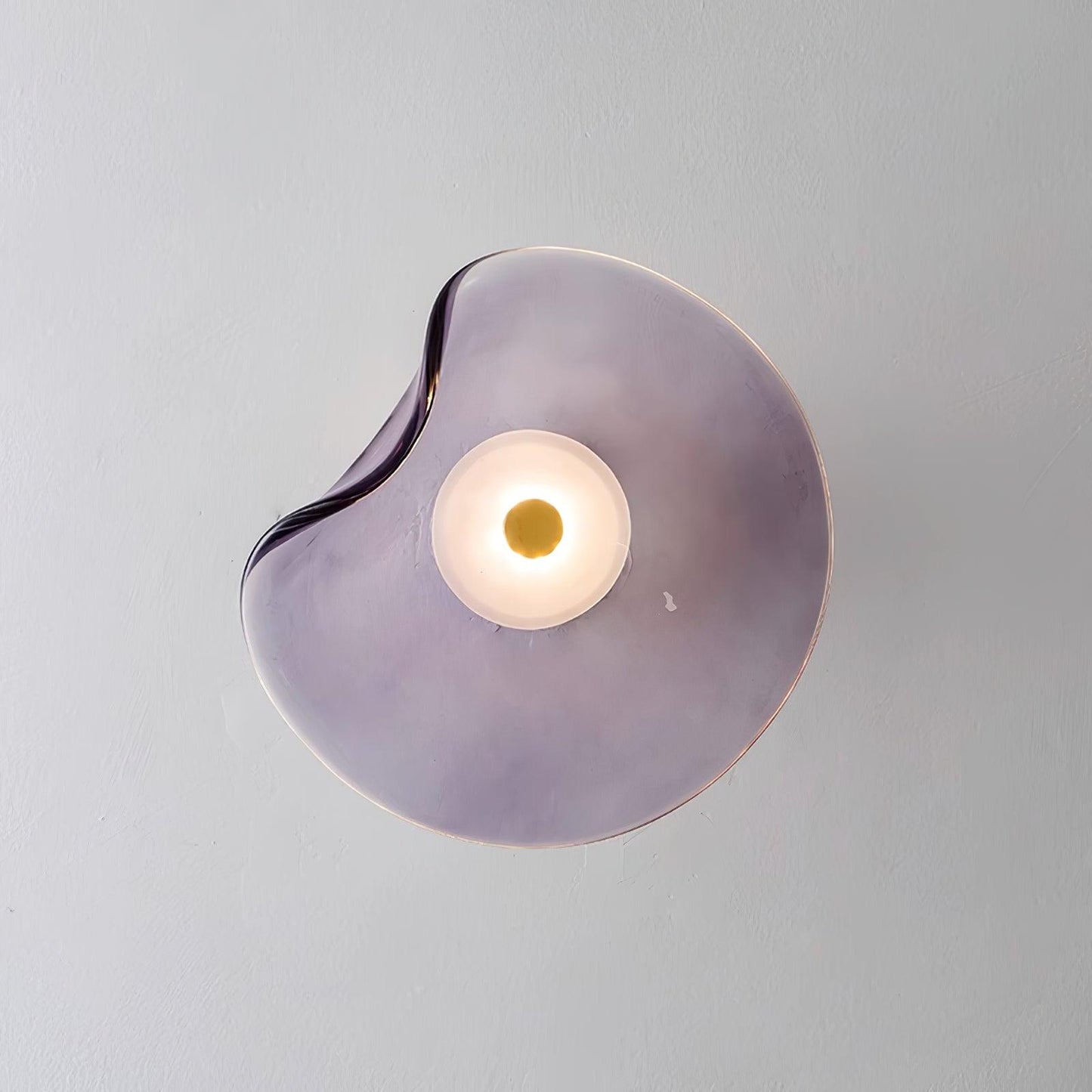 Lunara | Amber Glass Wall Light with Integrated LED & Warm Glow | Damp Rated for Indoor and Outdoor Use 9