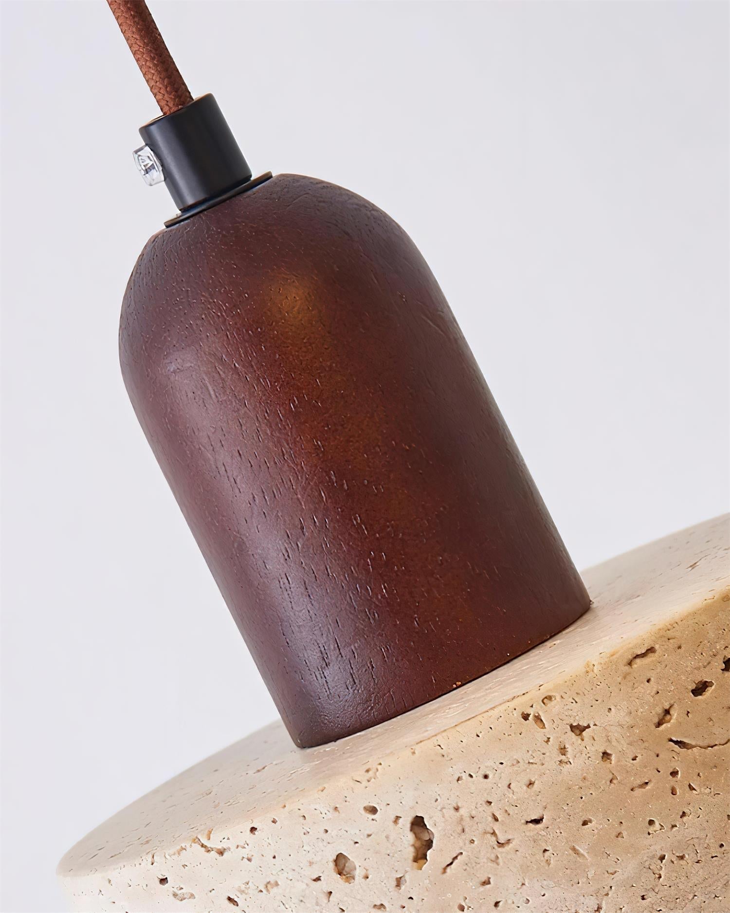 Lunara | Multi-Light Pendant Lighting with Adjustable Height | Elegant Travertine Shade for Modern Kitchens 8