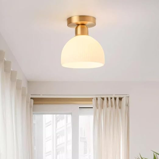 Lunaris | Elegant Soft White Glass Modern Ceiling Lamp 4
