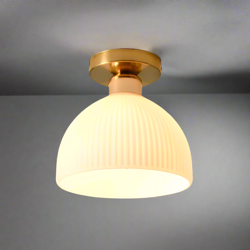 Lunaris | Elegant Soft White Glass Modern Ceiling Lamp 6