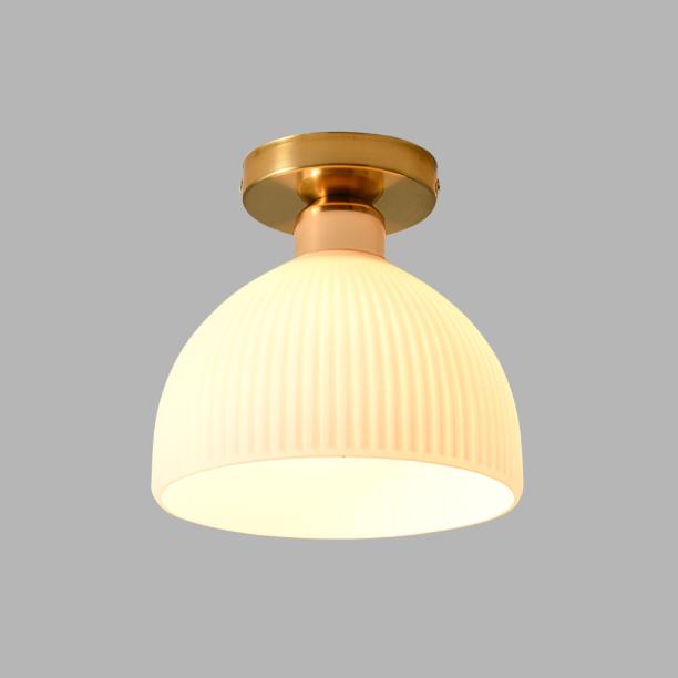 Lunaris | Elegant Soft White Glass Modern Ceiling Lamp 9