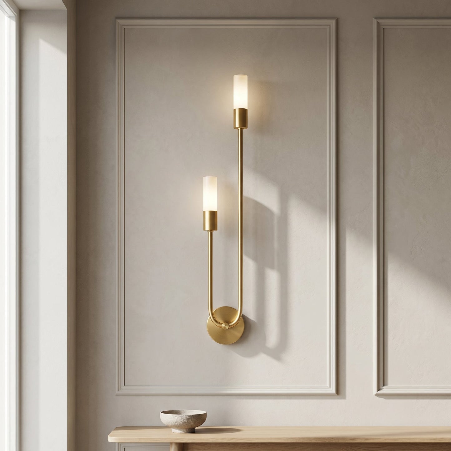 Lux Minimalist | LED Wall Sconce Lighting with Adjustable Color Temperatures | Slim Design for Cozy Ambiance 0