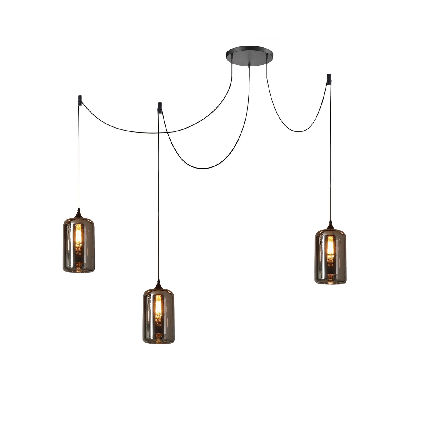 Luxury Collection | Glass Pendant Light with Adjustable Height | Stylish Hanging Light for Elegant Kitchen Decor 13