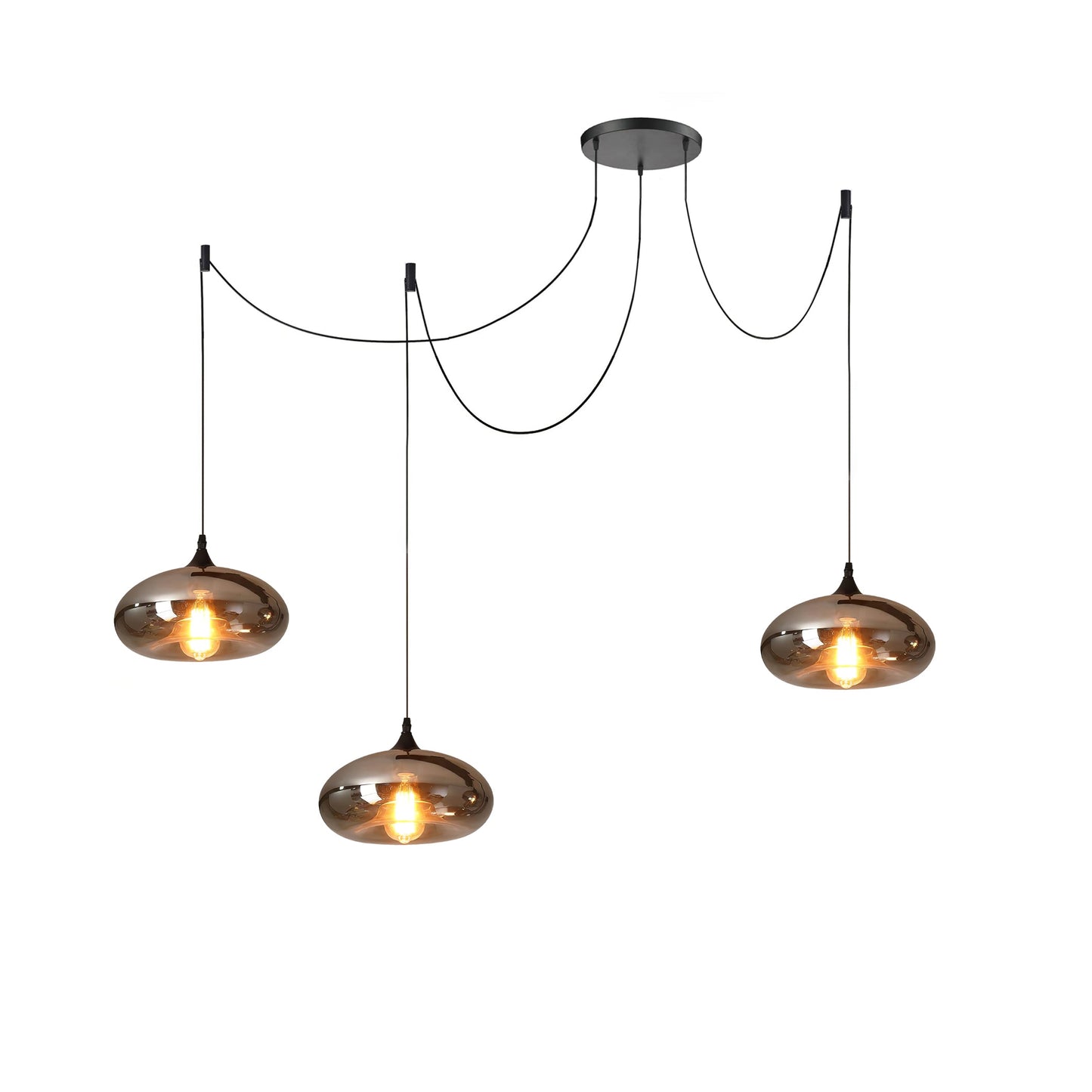 Luxury Collection | Glass Pendant Light with Adjustable Height | Stylish Hanging Light for Elegant Kitchen Decor 15