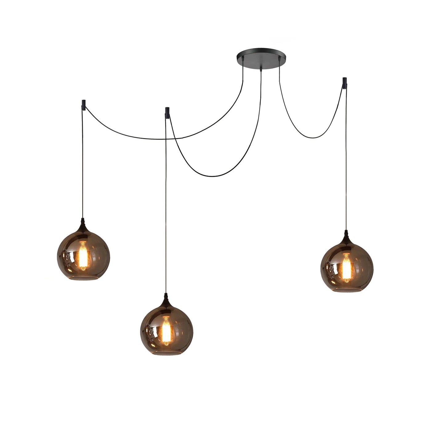 Luxury Collection | Glass Pendant Light with Adjustable Height | Stylish Hanging Light for Elegant Kitchen Decor 9