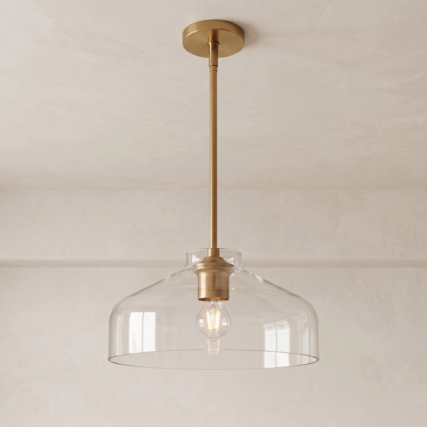 Matte Metal Pendant Light | Nordic Minimalist Design with Adjustable Height | Stylish Kitchen Pendant Lighting for Dining and Entryways 1
