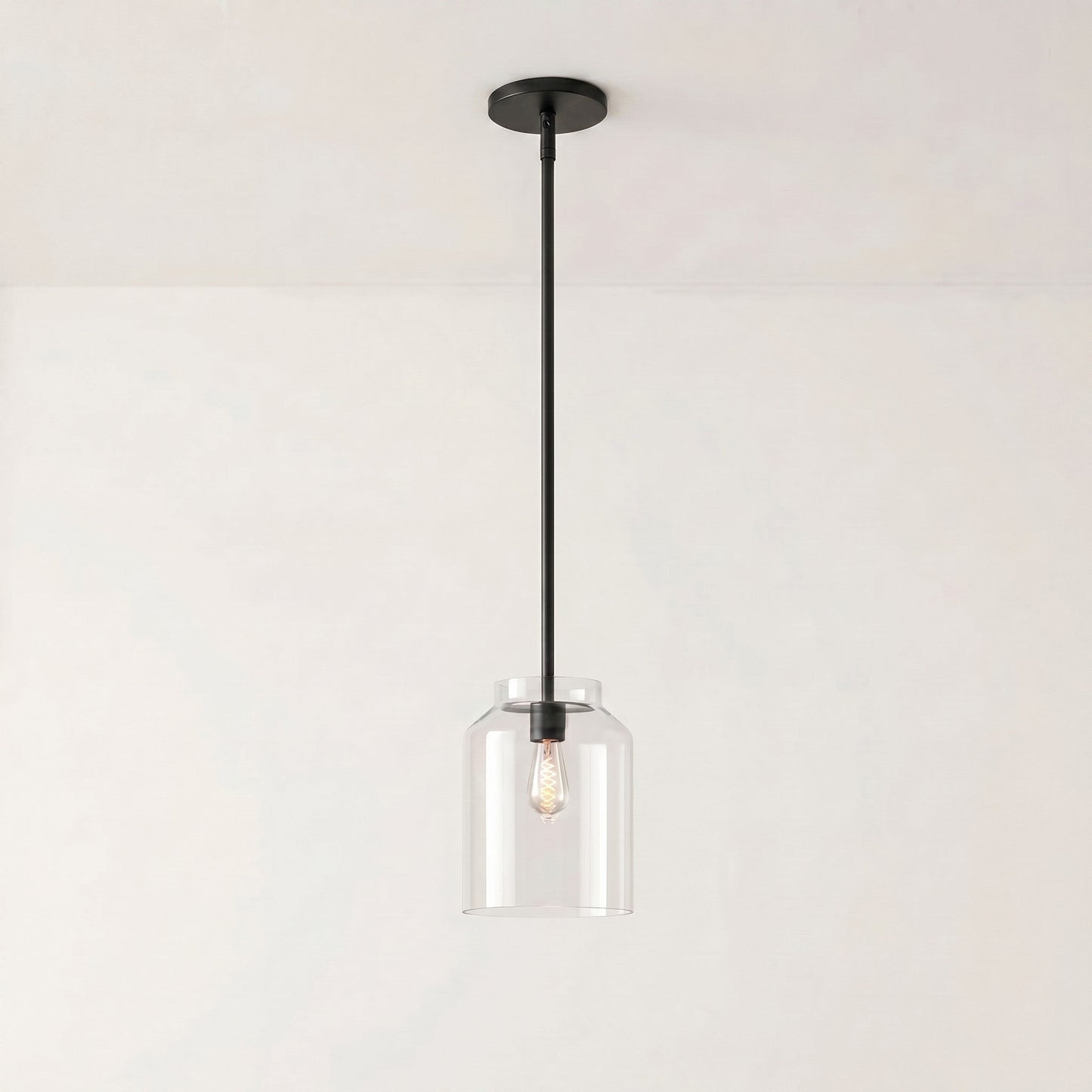 Matte Metal Pendant Light | Nordic Minimalist Design with Adjustable Height | Stylish Kitchen Pendant Lighting for Dining and Entryways 17