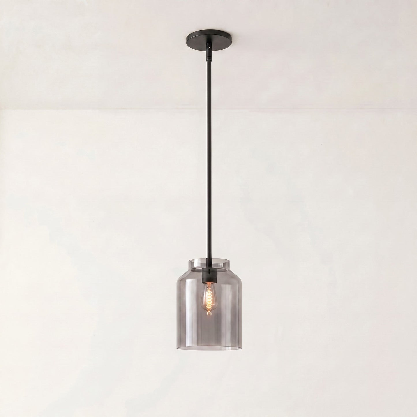 Matte Metal Pendant Light | Nordic Minimalist Design with Adjustable Height | Stylish Kitchen Pendant Lighting for Dining and Entryways 26