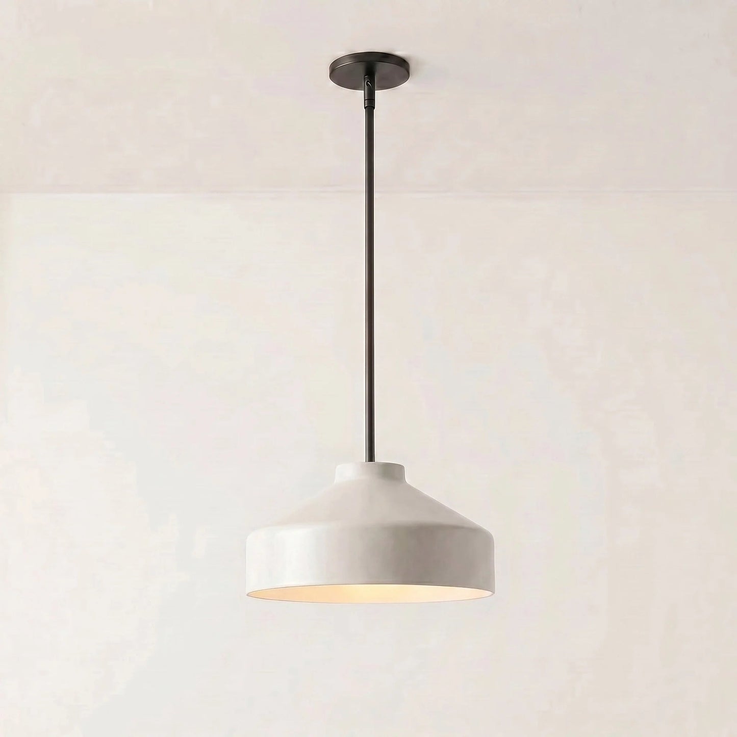 Matte Metal Pendant Light | Nordic Minimalist Design with Adjustable Height | Stylish Kitchen Pendant Lighting for Dining and Entryways 35