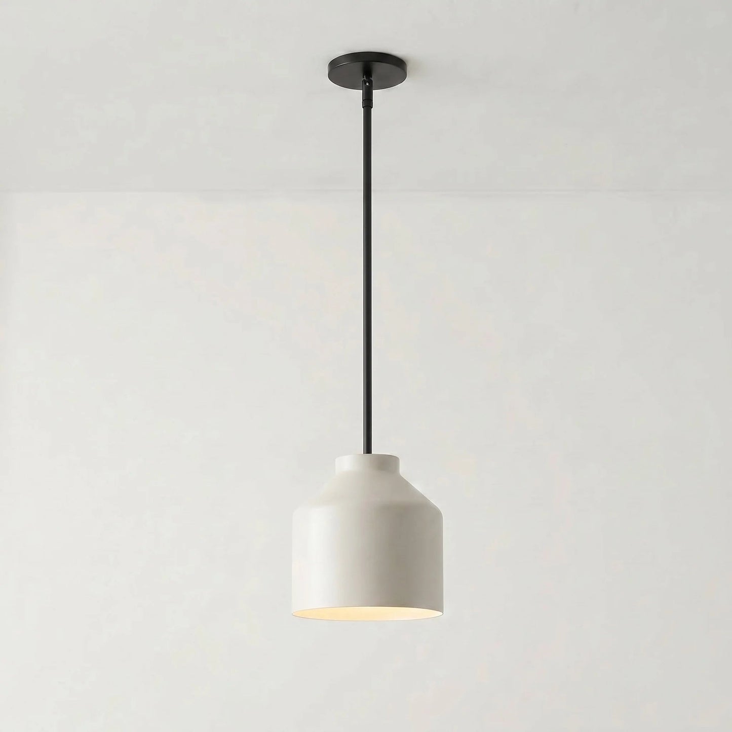 Matte Metal Pendant Light | Nordic Minimalist Design with Adjustable Height | Stylish Kitchen Pendant Lighting for Dining and Entryways 37