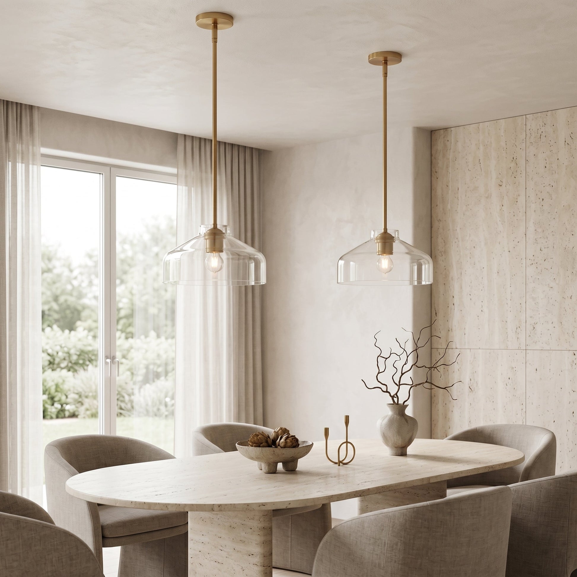 Matte Metal Pendant Light | Nordic Minimalist Design with Adjustable Height | Stylish Kitchen Pendant Lighting for Dining and Entryways 6
