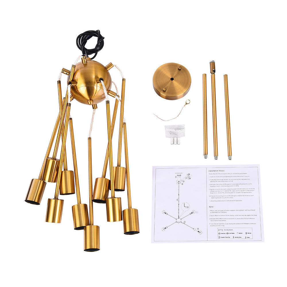 10-Light Sputnik Chandelier | 2 Colours