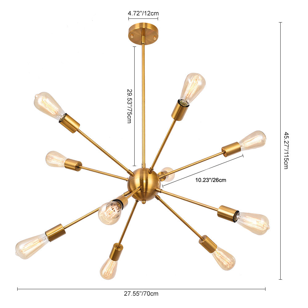 10-Light Sputnik Chandelier | 2 Colours