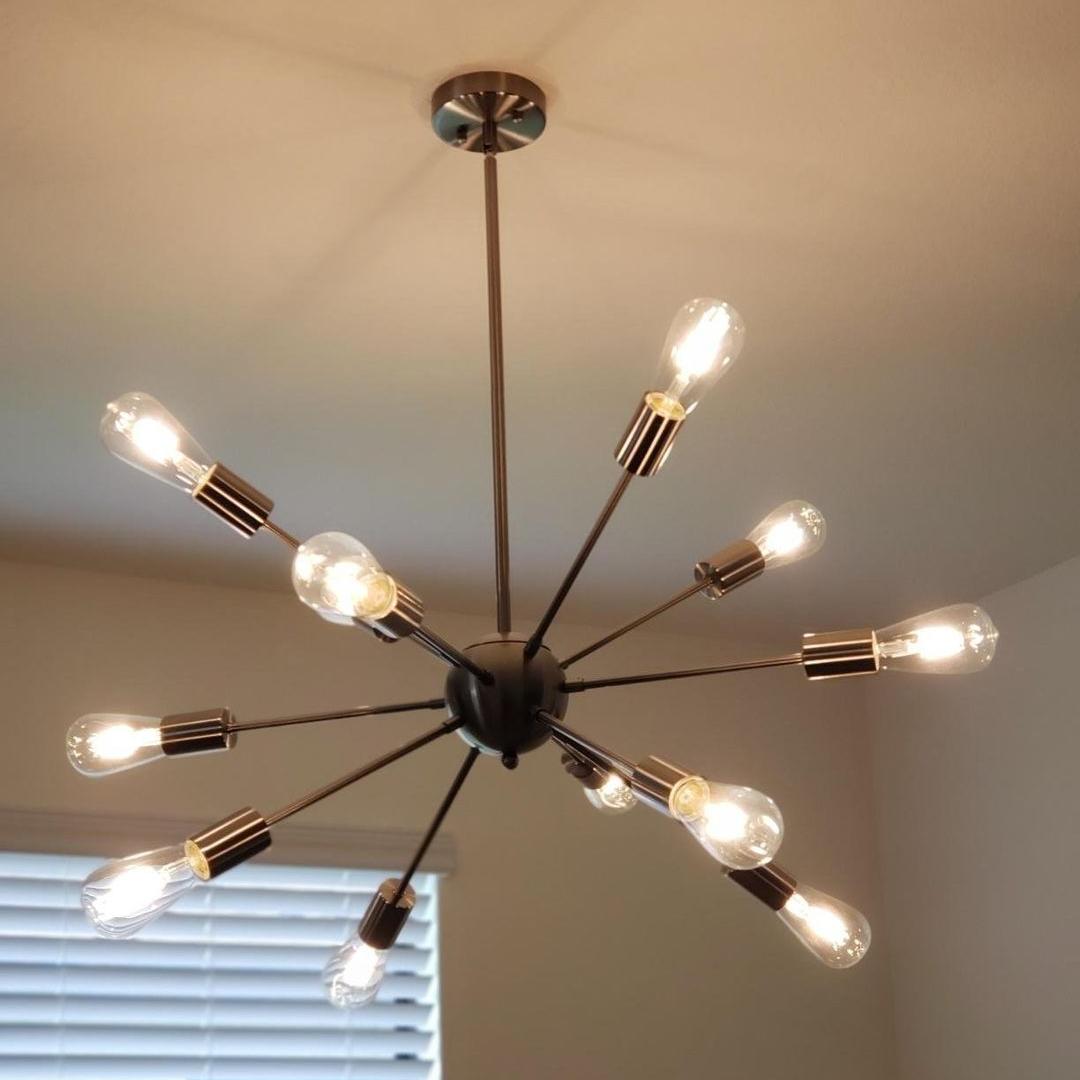 12-Light Sputnik Chandelier | 3 Colours