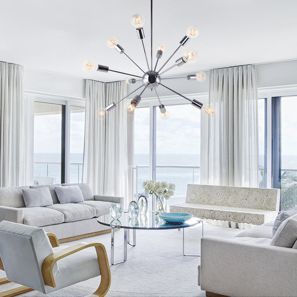12-Light Sputnik Chandelier | 3 Colours