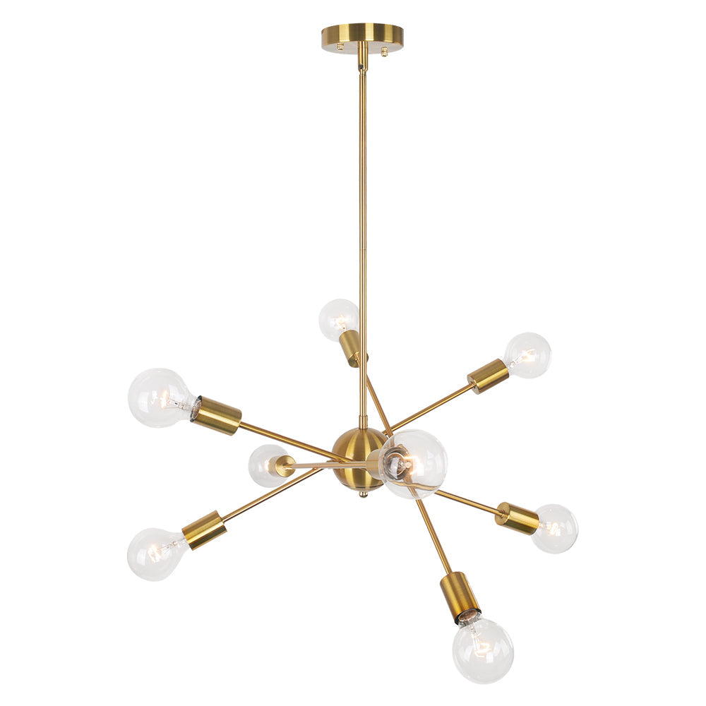 6-Light Metal Sputnik Chandelier | 3 Colours