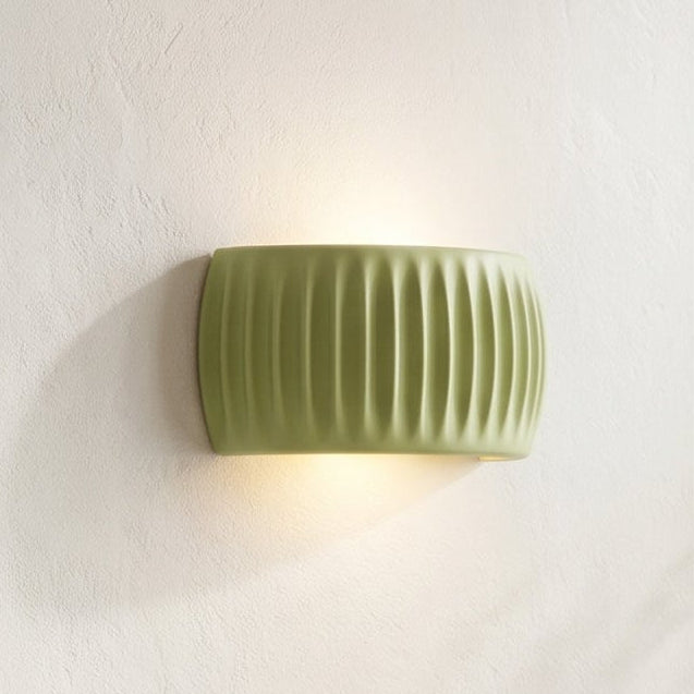 Minimal Ribbed Cylinder Wall Light | Soft Ambient Glow for Modern Spaces 0