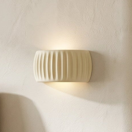 Minimal Ribbed Cylinder Wall Light | Soft Ambient Glow for Modern Spaces 1