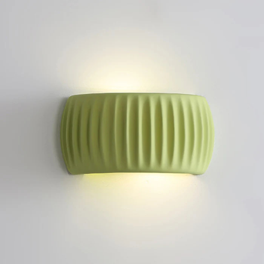 Minimal Ribbed Cylinder Wall Light | Soft Ambient Glow for Modern Spaces 8