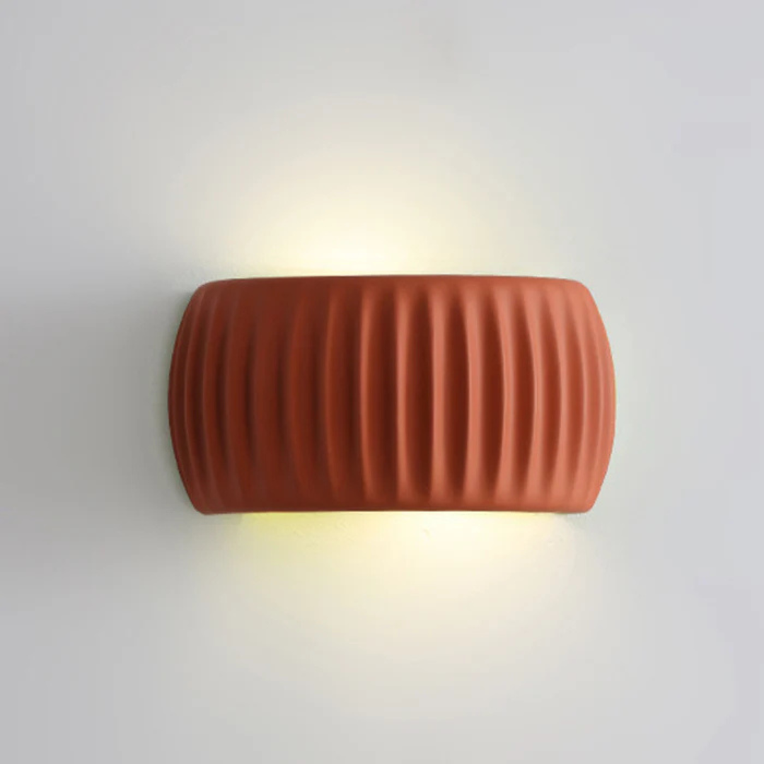 Minimal Ribbed Cylinder Wall Light | Soft Ambient Glow for Modern Spaces 9
