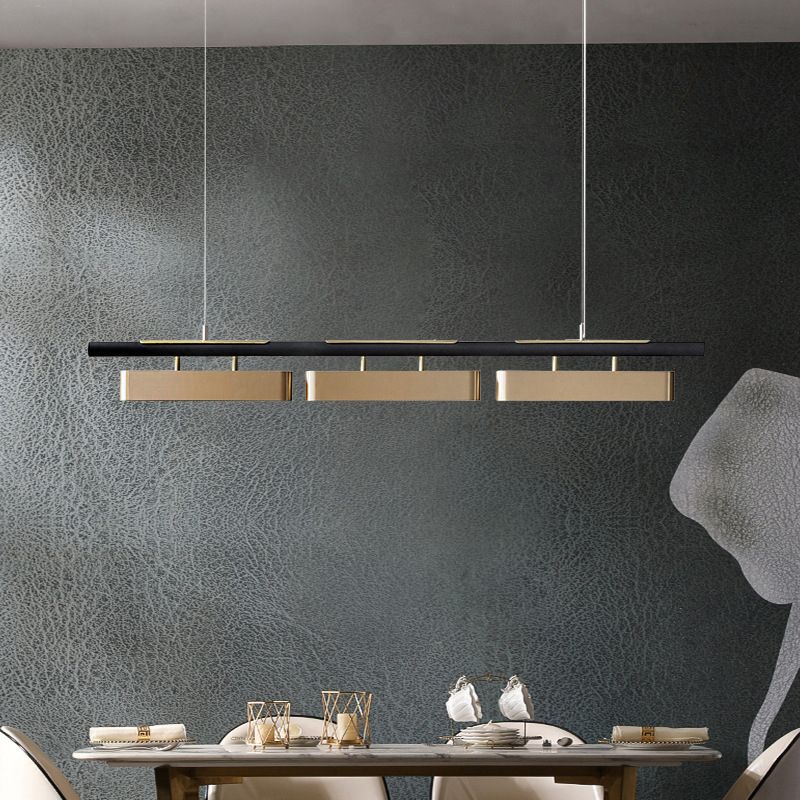 Minimalist Black Pendant Light | Adjustable Height Ceiling Fixture for Modern Kitchens 2