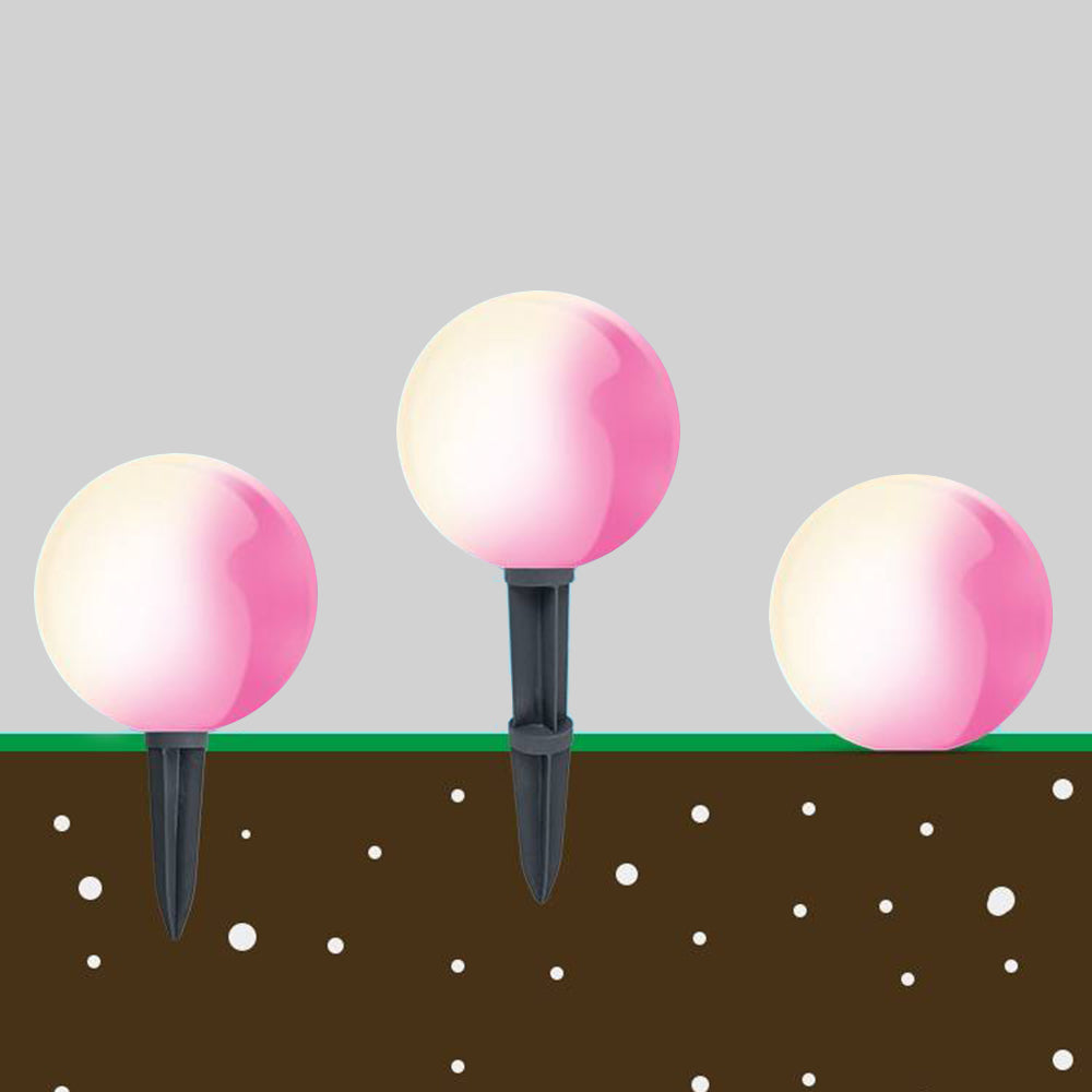 Minimalist Globe Outdoor Light | White
