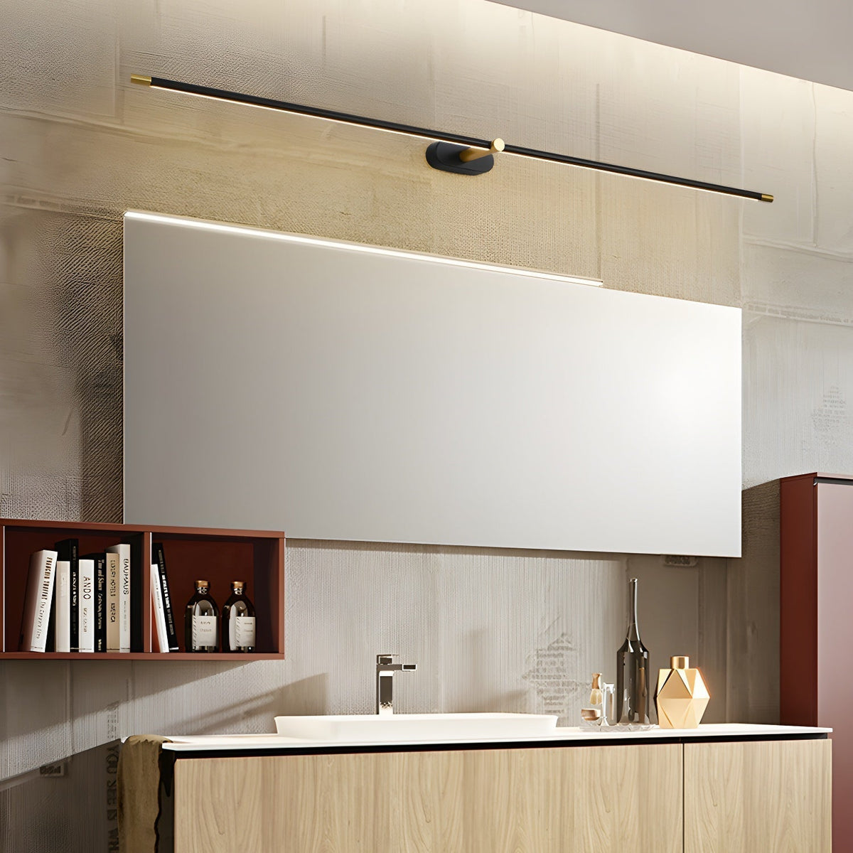 Lustra Wall Lamp Minimalist Linear Rechargeable