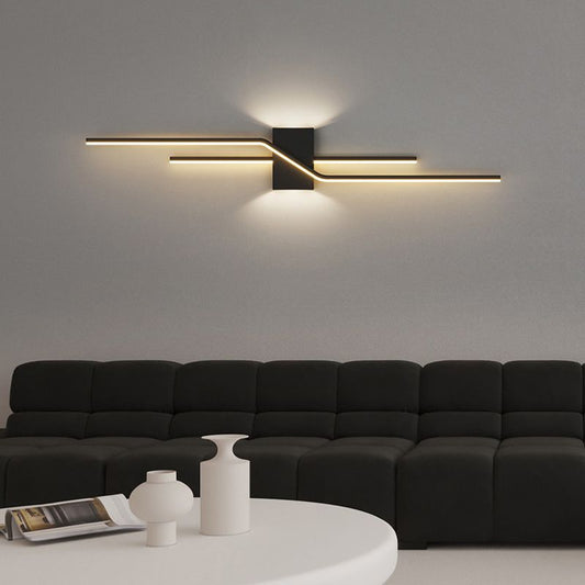 Minimalist Linear Wall Lamp with Dimmable Options | Elegant Wall Sconce for Modern Interiors 0