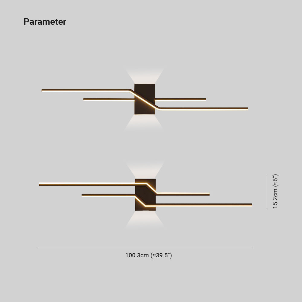 Minimalist Linear Wall Lamp with Dimmable Options | Elegant Wall Sconce for Modern Interiors 3