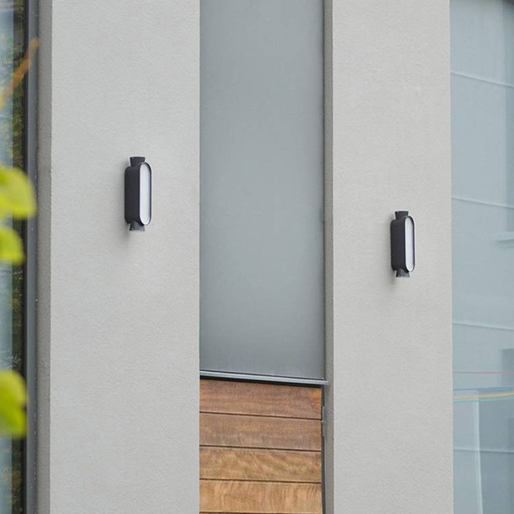 Minimalist Outdoor Wall Lamp | Modern Exterior Wall Lights with Up/Down Lighting | IP65 Rated for All-Weather Durability 2