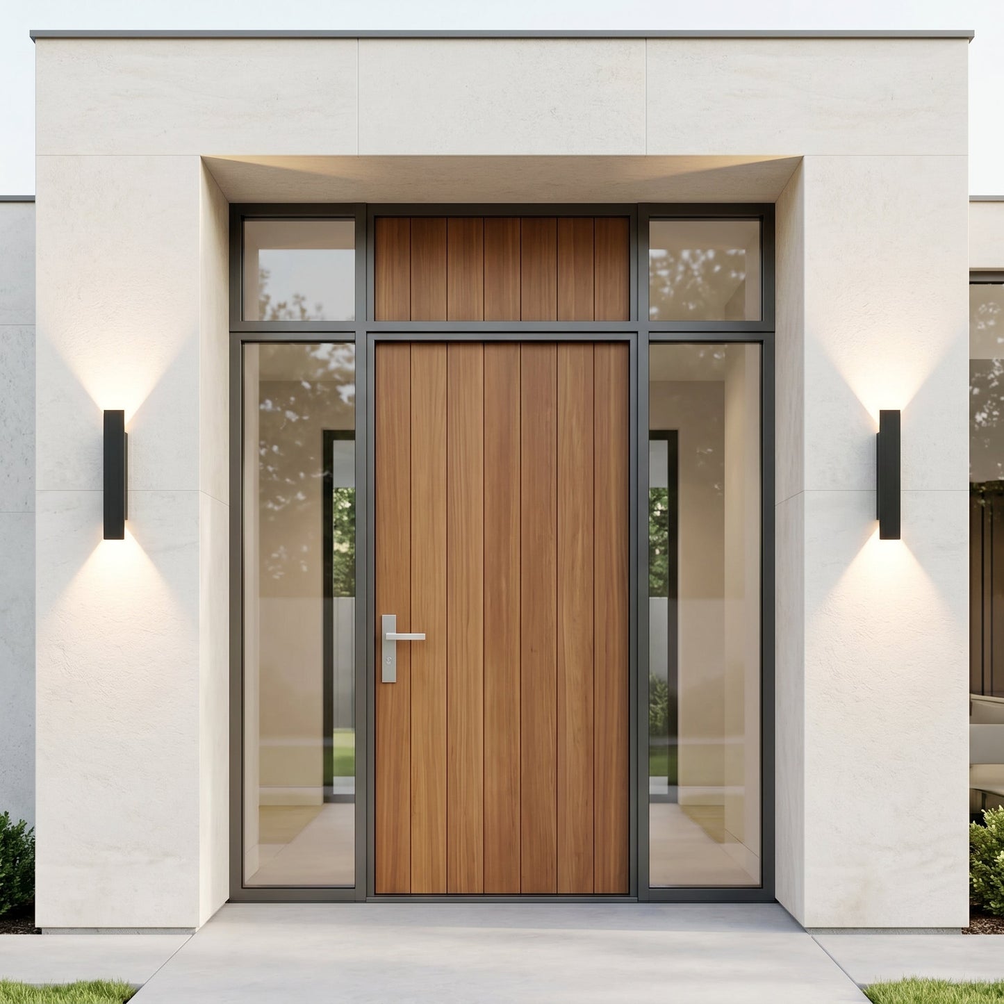 Minimalist Outdoor Wall Sconce Light with Up & Down Lighting | Durable Aluminum for Elegant Exterior Illumination 2