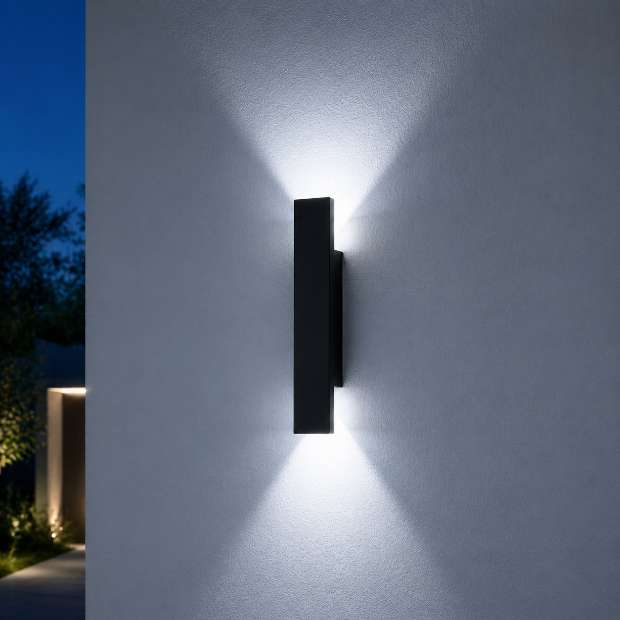Minimalist Outdoor Wall Sconce Light with Up & Down Lighting | Durable Aluminum for Elegant Exterior Illumination 5