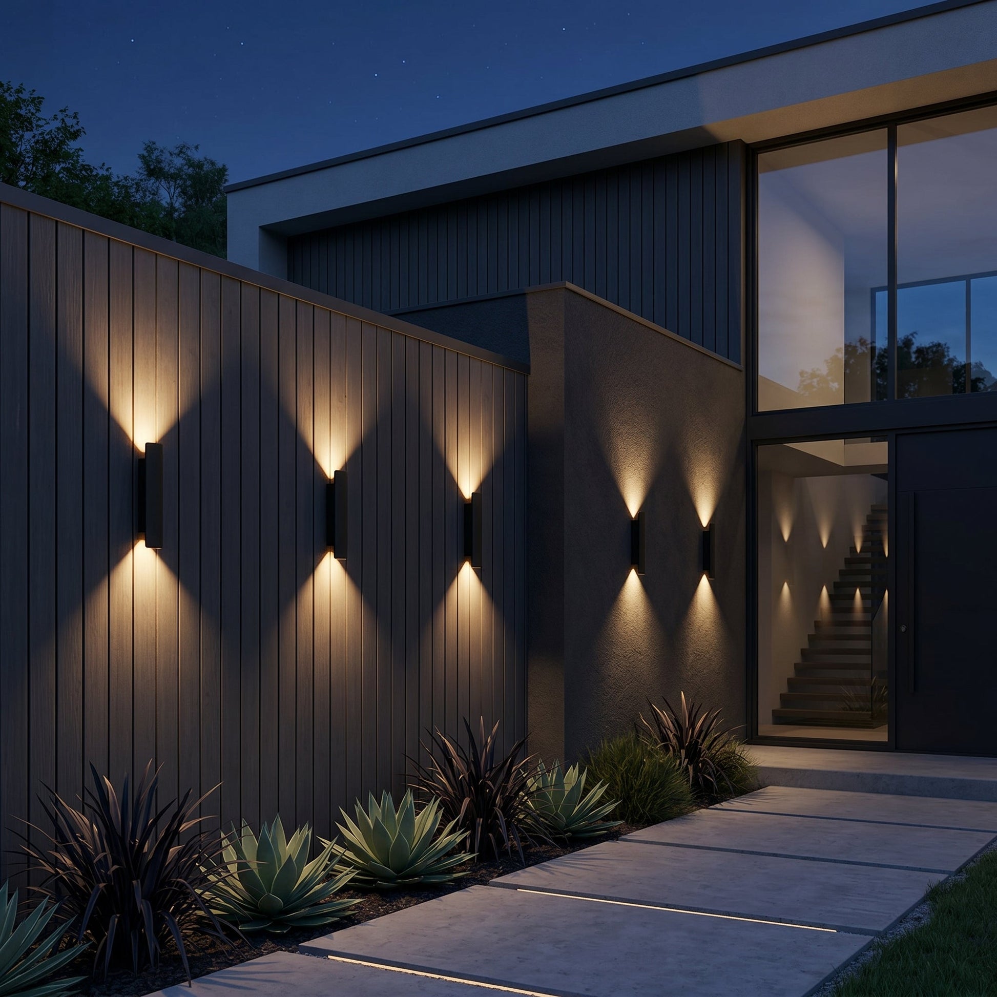 Minimalist Outdoor Wall Sconce Light with Up & Down Lighting | Durable Aluminum for Elegant Exterior Illumination 7