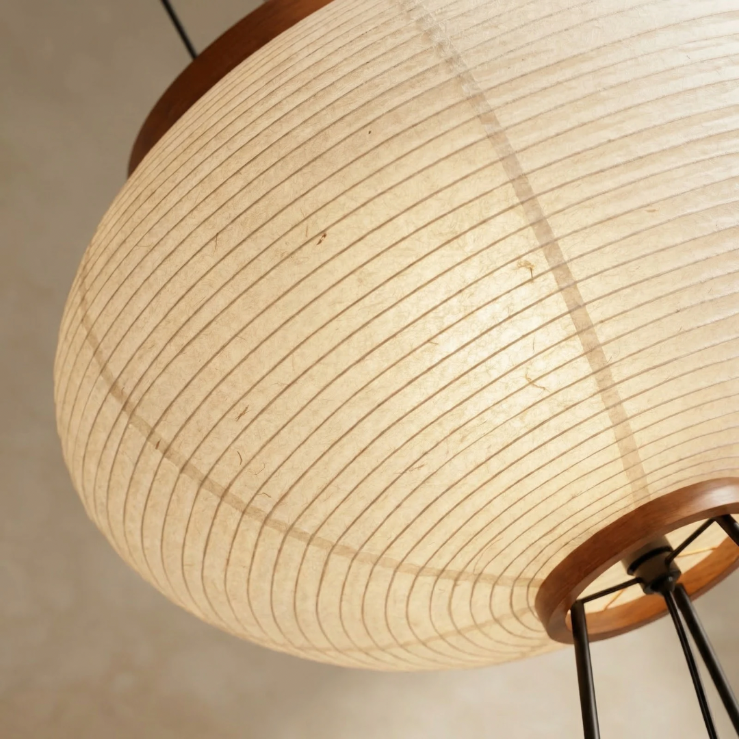 Minimalist Paper Floor Lamp with Soft Diffused Glow | Modern Design for Cozy Living Room Ambiance 4