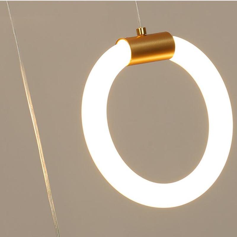 Minimalist Pendant Light with Multi-Ring Design | Luxurious Gold Finish for Modern Interiors 4