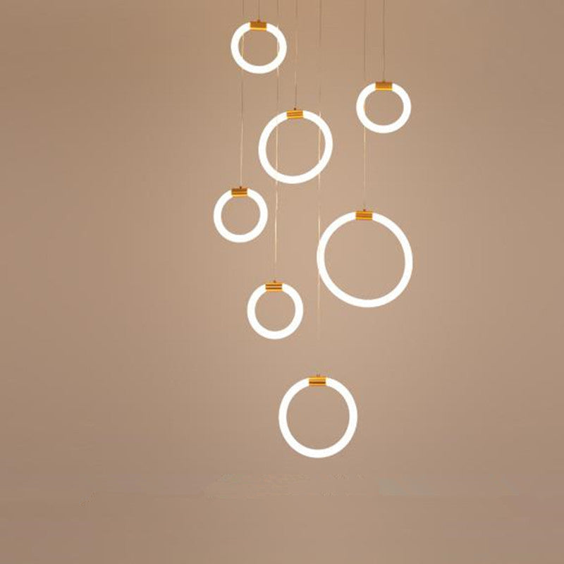Minimalist Pendant Light with Multi-Ring Design | Luxurious Gold Finish for Modern Interiors 6