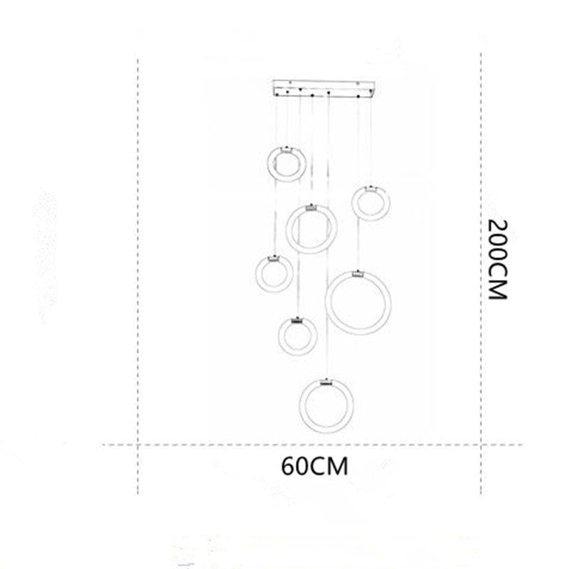 Minimalist Pendant Light with Multi-Ring Design | Luxurious Gold Finish for Modern Interiors 7