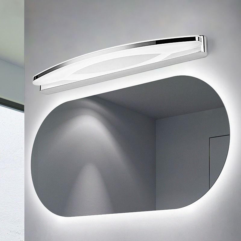 Minimalist Wall Lamp | Chrome Finish Sconce Light with Warm Glow | Elegant Wall Lights for Bathroom and Bedroom 2