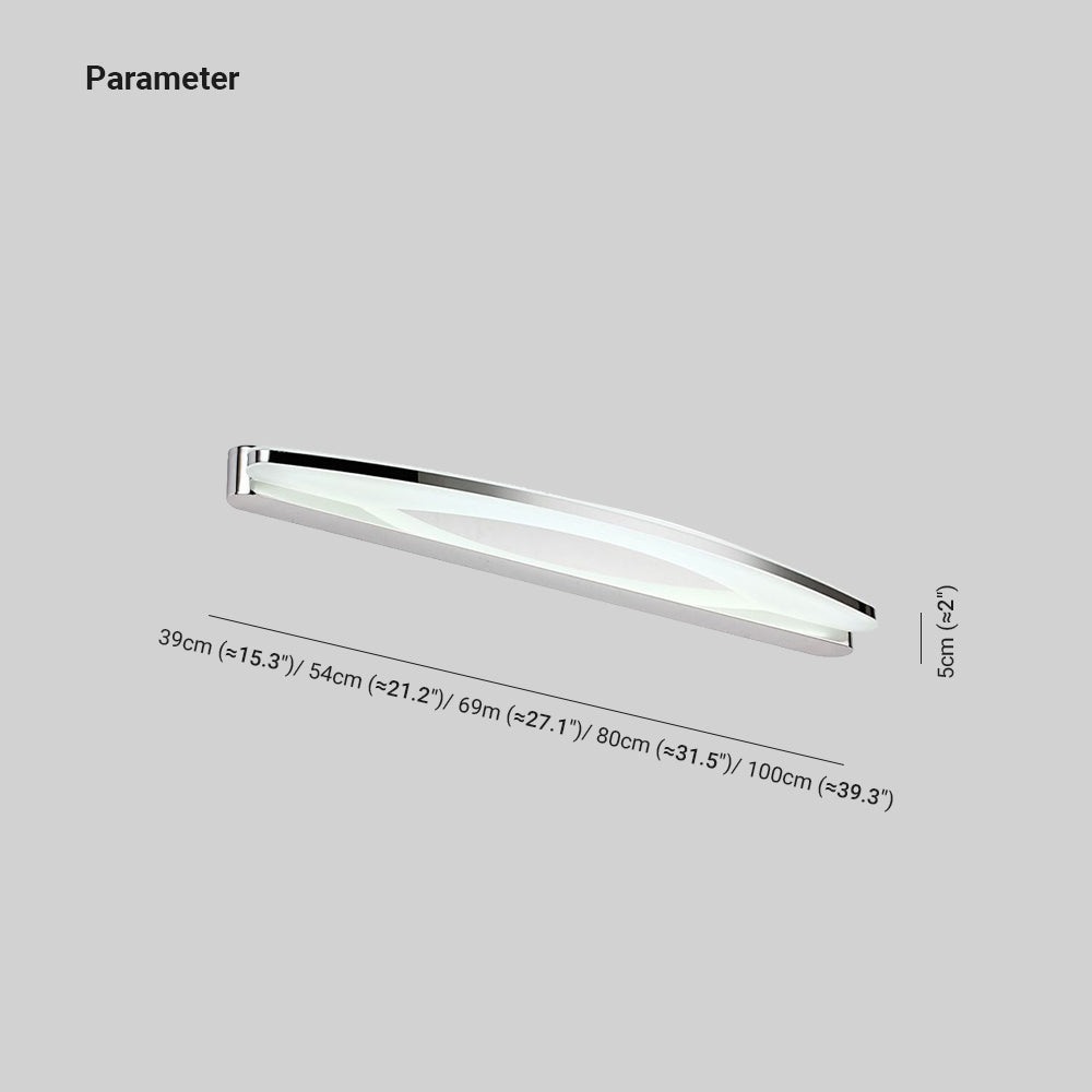 Minimalist Wall Lamp | Chrome Finish Sconce Light with Warm Glow | Elegant Wall Lights for Bathroom and Bedroom 3