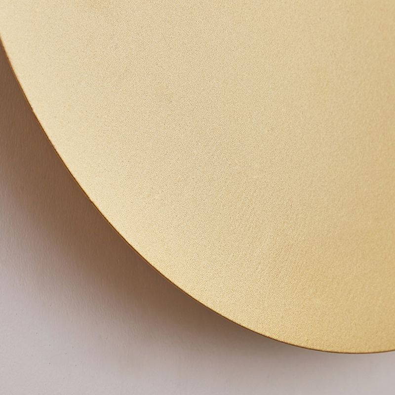 Minimalist Wall Lamp | Round Metal Sconce Lighting with Warm Glow | Elegant Indoor Wall Lights for Living Room and Bedroom 4