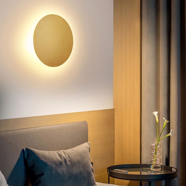 Minimalist Wall Lamp | Round Metal Sconce Lighting with Warm Glow | Elegant Indoor Wall Lights for Living Room and Bedroom 6