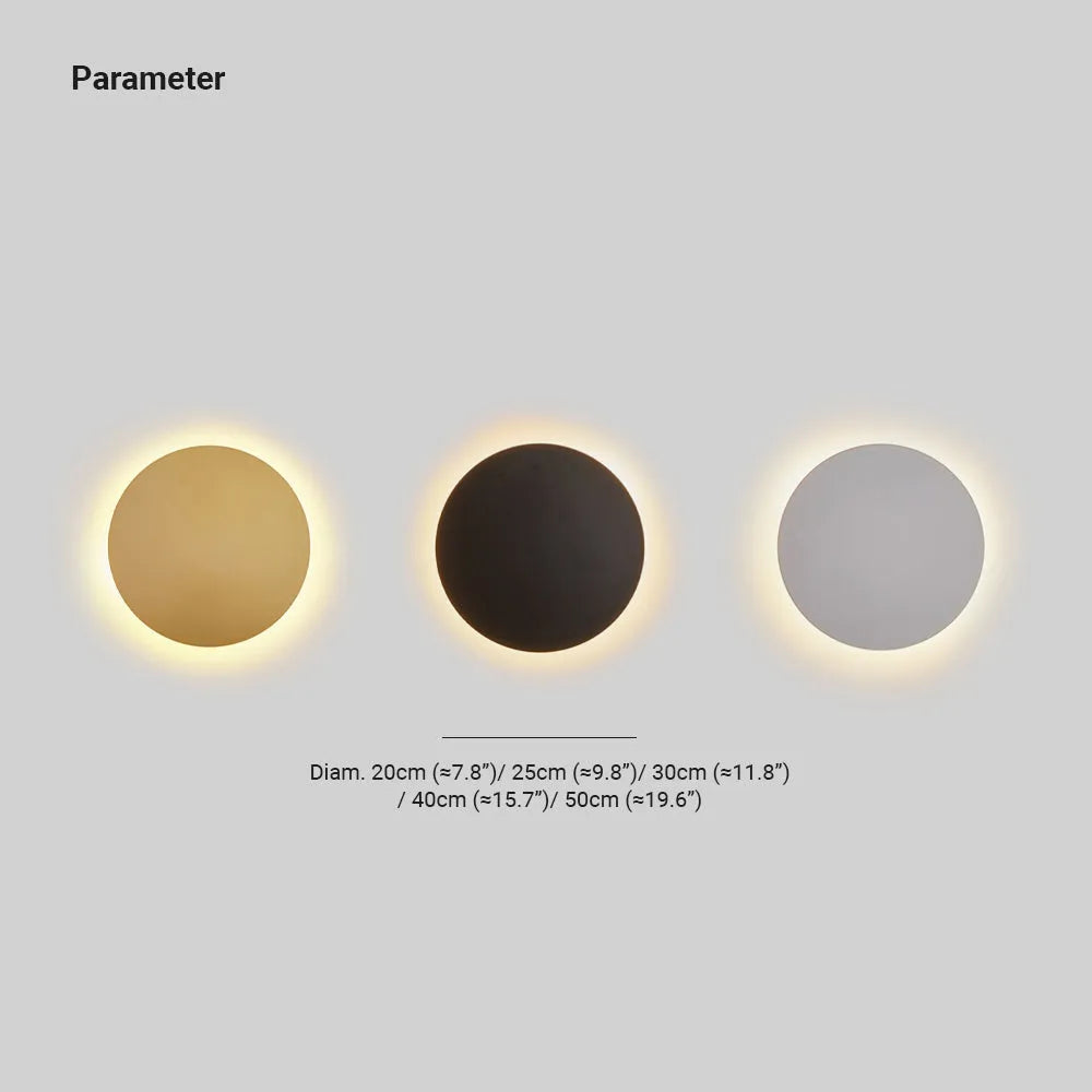 Minimalist Wall Lamp | Round Metal Sconce Lighting with Warm Glow | Elegant Indoor Wall Lights for Living Room and Bedroom 7