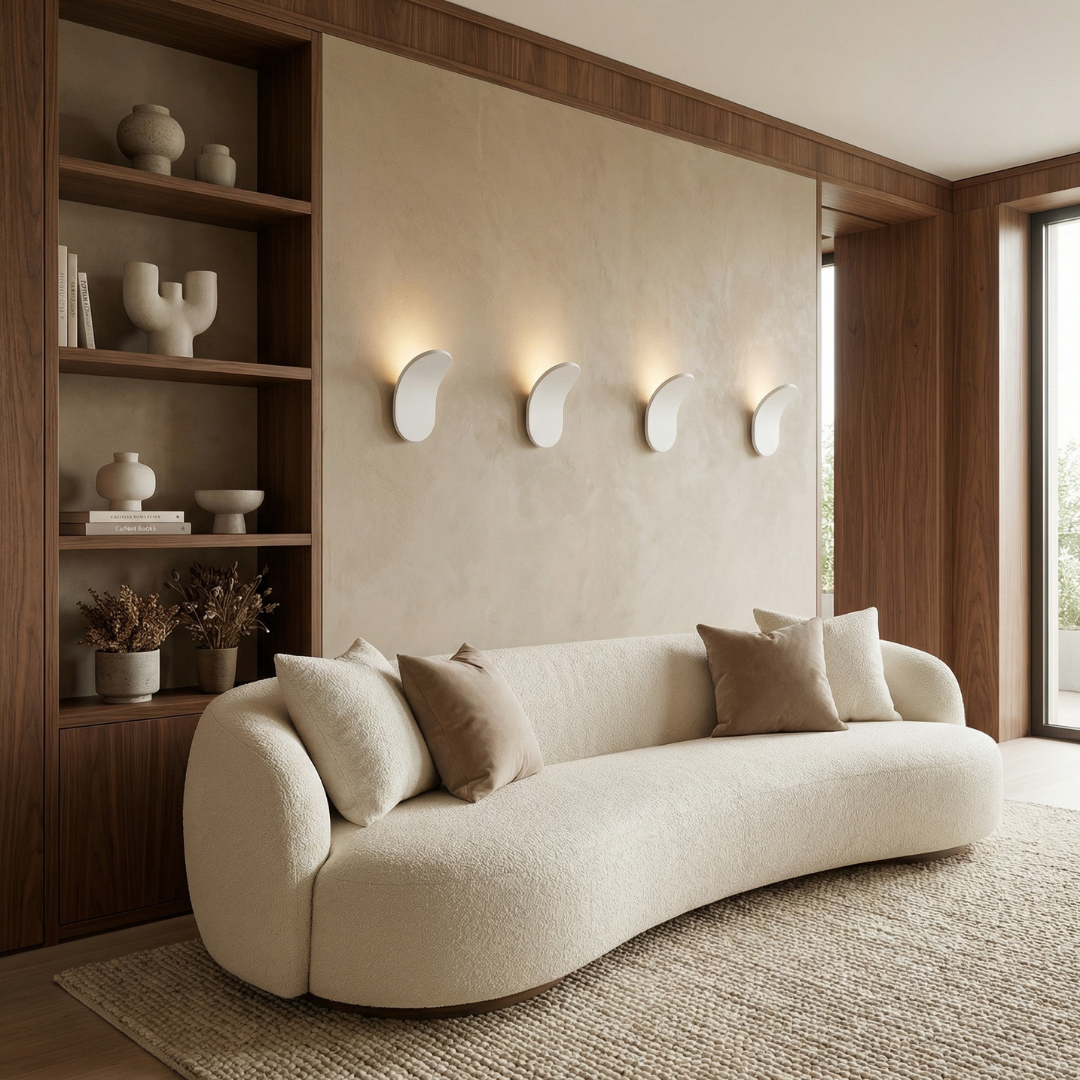 Minimalist Wall Lamp | Soft LED Illumination with Curved Design | Elegant Wall Lights for Modern Spaces 2