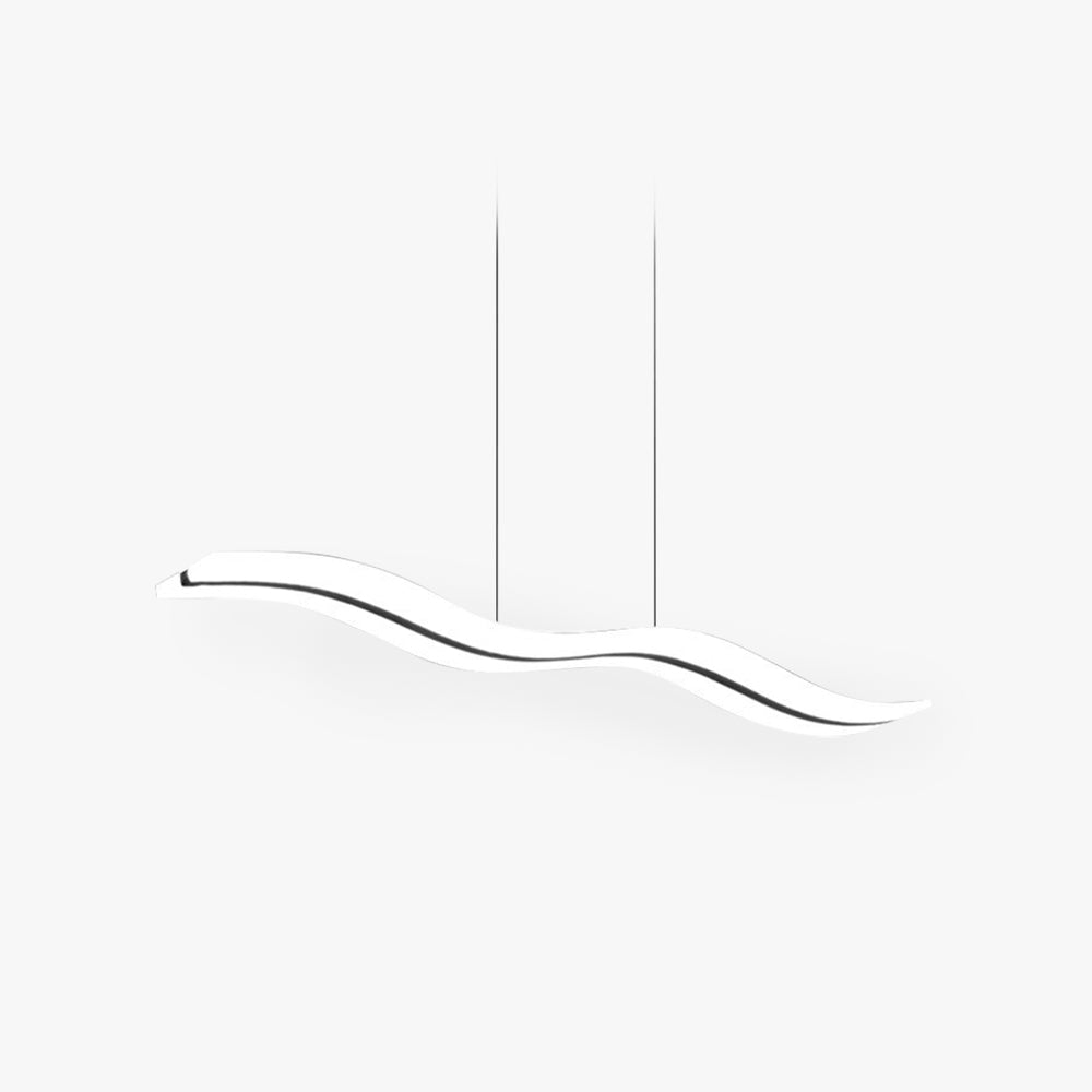 Minimalist Wave Pendant Light with Dimmable Feature | Elegant Acrylic Design for Modern Kitchens and Living Spaces 1