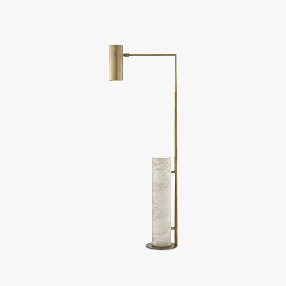 Salgado Gold Marble Base Floor Lamp