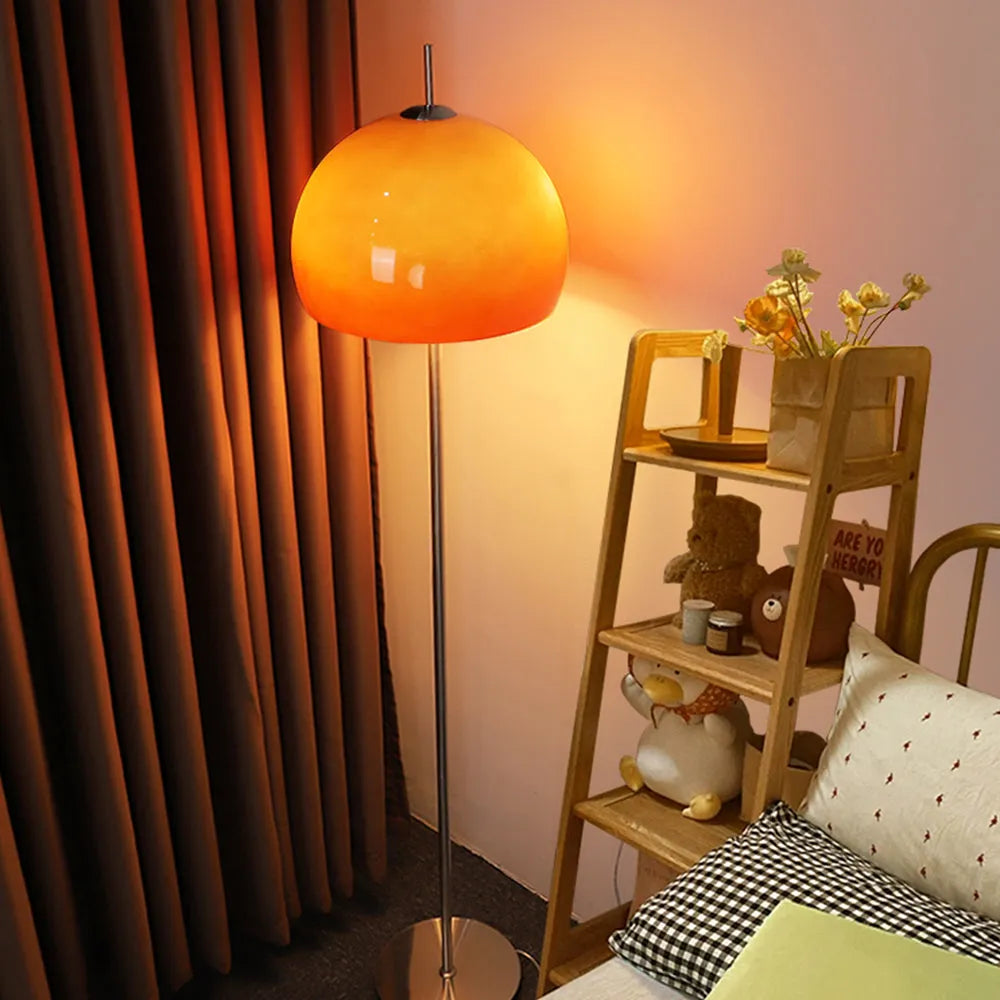 Mira Dome Glass Sunset Floor Lamp