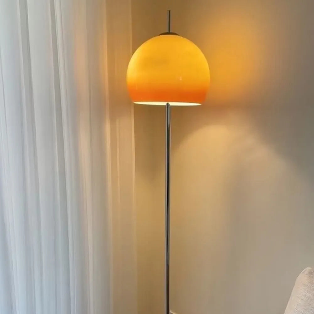 Mira Dome Glass Sunset Floor Lamp